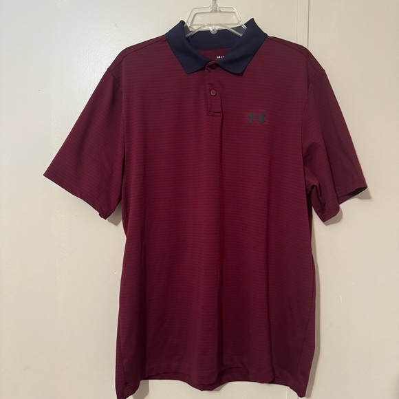 Under Armour Striped Performance Polo - Picture 1 of 4